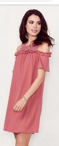 Lauren Conrad NWOT Cold Shoulder Dress Pink